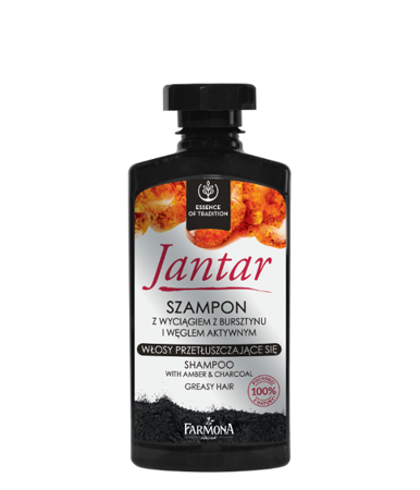 Farmona  Jantar szampon z wyciągiem z bursztynu i węglem do włosów przetłuszczających się 330ml