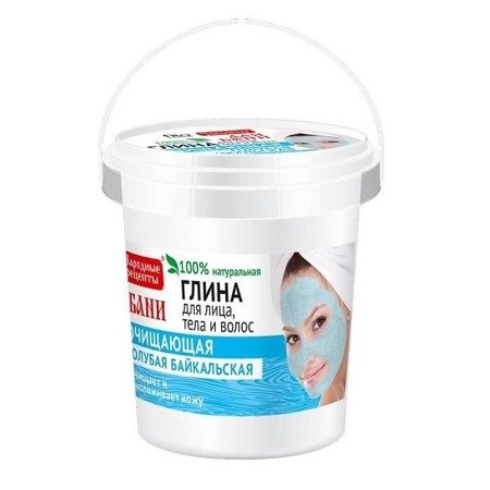 Fito Cosmetics Glinka do twarzy. ciała i włosów oczyszczająca Błękitna Bajkalska 155ml