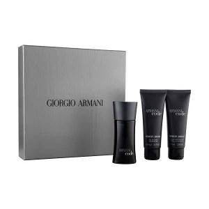 Giorgio Armani Code Pour Homme woda toaletowa spray 50ml + perfumowany żel pod prysznic 75ml + balsam po goleniu 75ml /Zestaw/