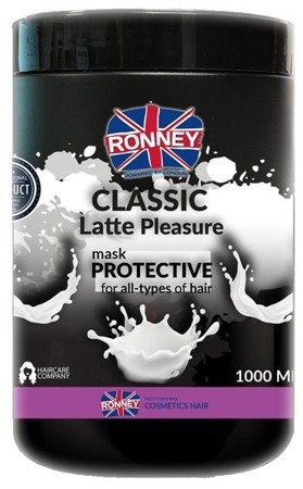 Ronney Classic Latte Pleasure Professional Mask Protective ochronna maska do wszystkich rodzajów włosów 1000ml