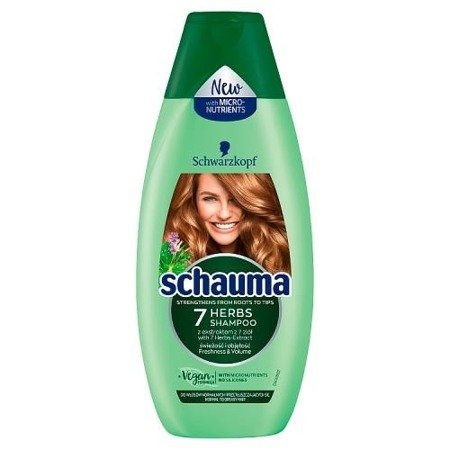 Schauma 7 Herbs Shampoo szampon do włosów z ekstraktem z 7 ziół 400ml